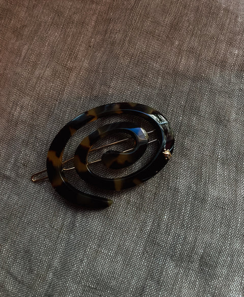 Haarclip Spiraal S - Tokyo Dark