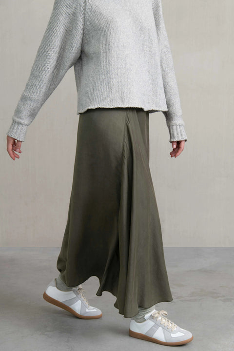 Zijdezachte rok - jade