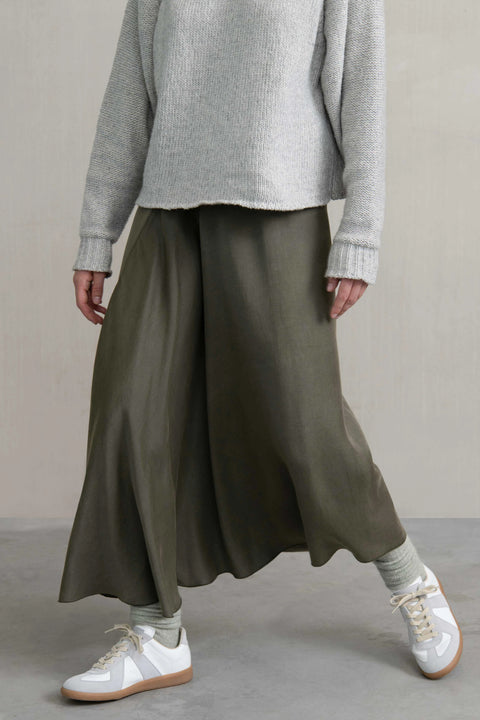 Zijdezachte rok - jade