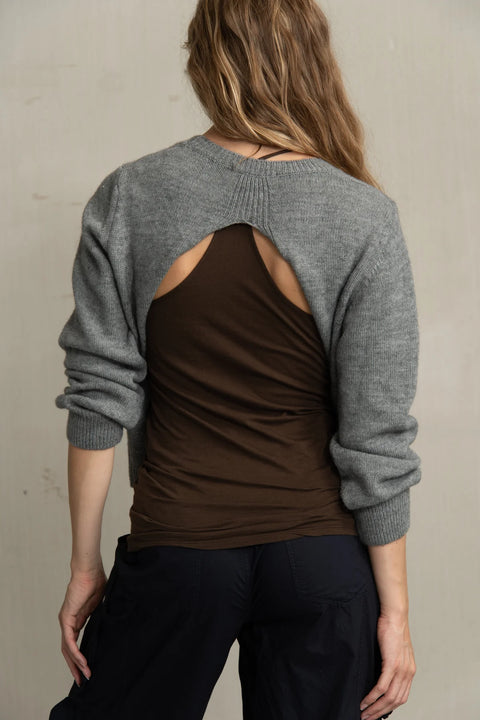 Knit 'Dido' - grey melange