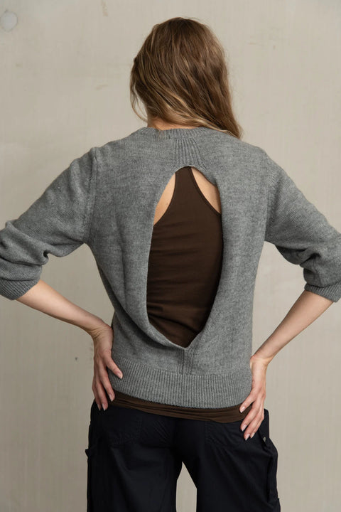 Knit 'Dido' - grey melange