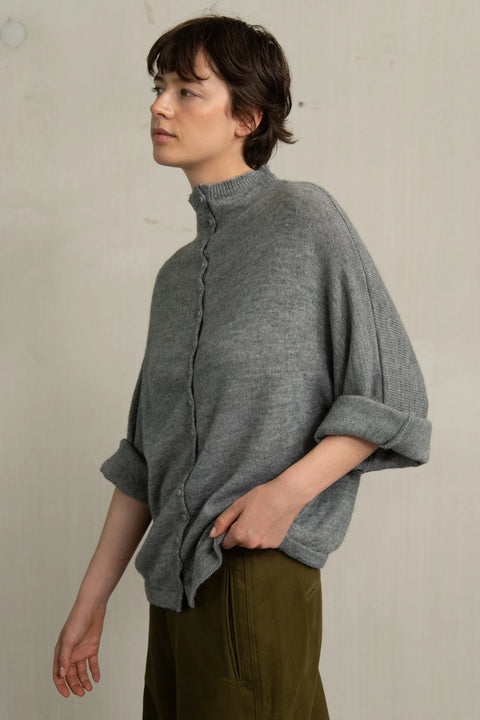 Cardigan 'Diora' - grey melange