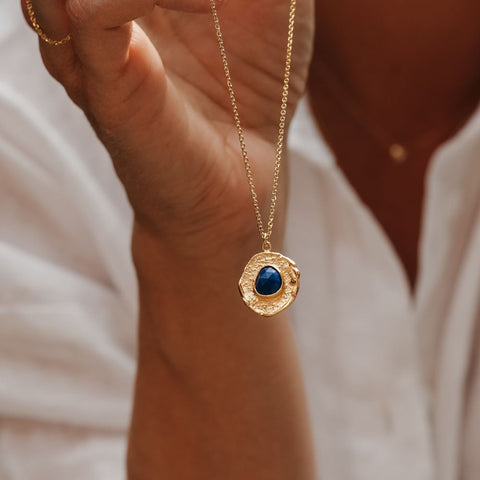 Halsketting Aura - Zelfvertrouwen (massief goud)
