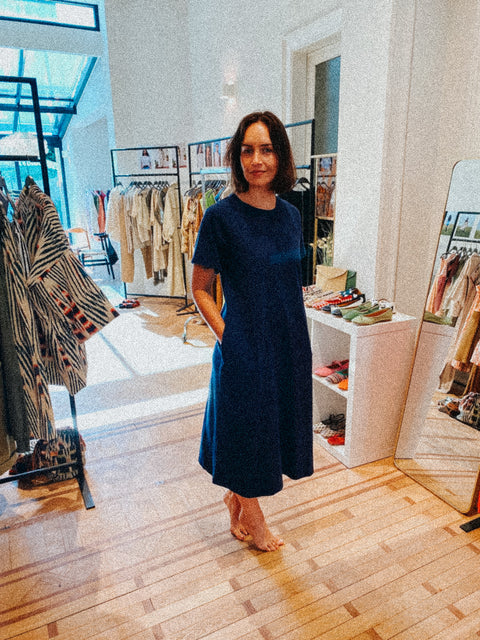 Jurk 'Tess' light GMTD jersey - navy