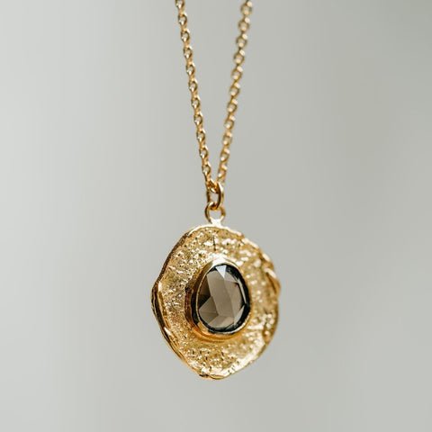 Halsketting Aura - Aarding (massief goud)