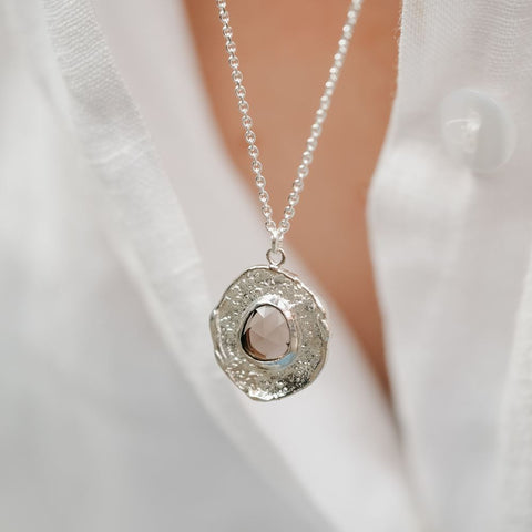 Halsketting Aura - Aarding (zilver)