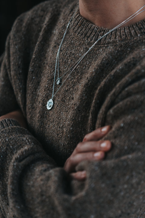 Halsketting Aura - Sereniteit (zilver)