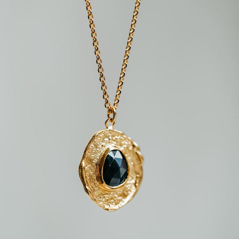 Halsketting Aura - Bescherming (massief goud)