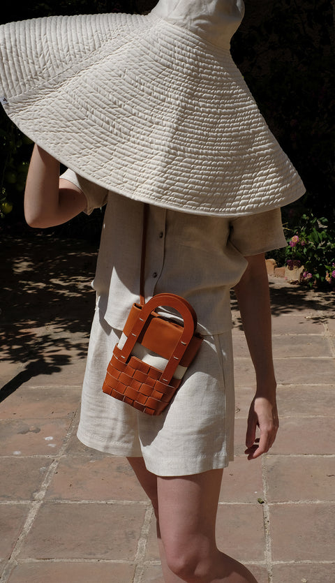 Mimbre bag - hazelnut (S)
