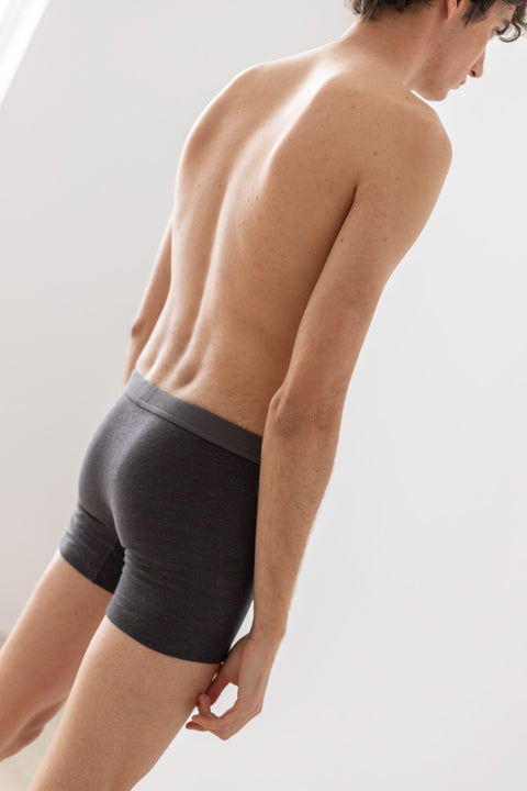 Linnen boxer briefs - antraciet