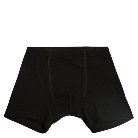 Boxershort (wol + zijde) tot XXL - zwart