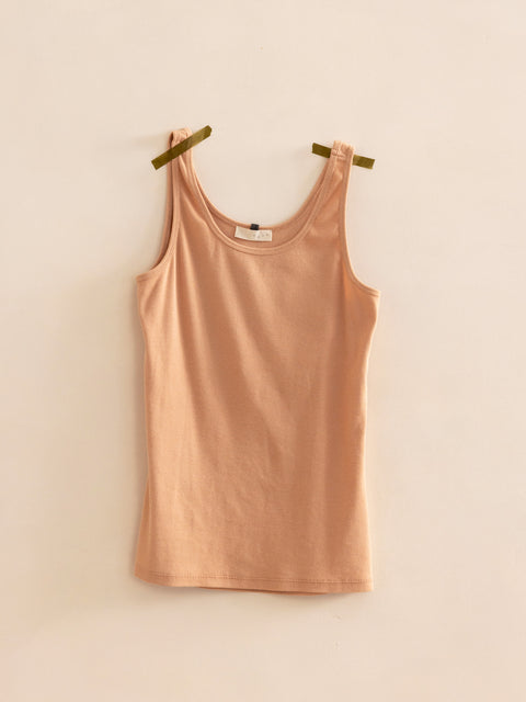 Rib tank top - powder