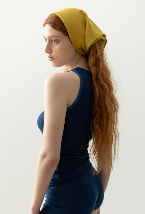 Linnen tanktop - indigo