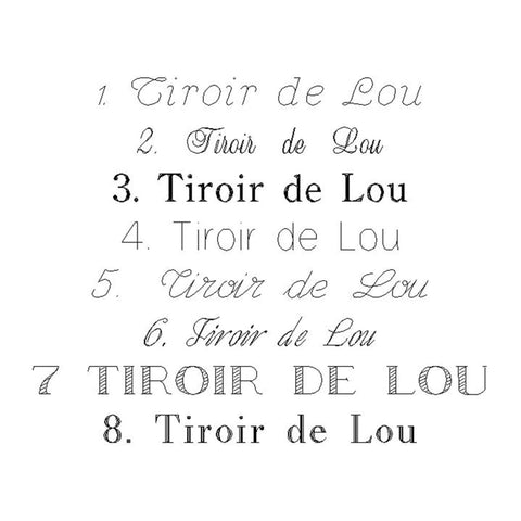 Gravure (juwelen Tiroir de Lou)