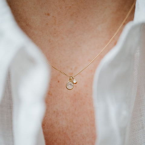 Halsketting 'Pia' (massief 18k goud) (meteen leverbaar)