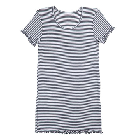 T-shirt met korte mouwen in wol/zijde