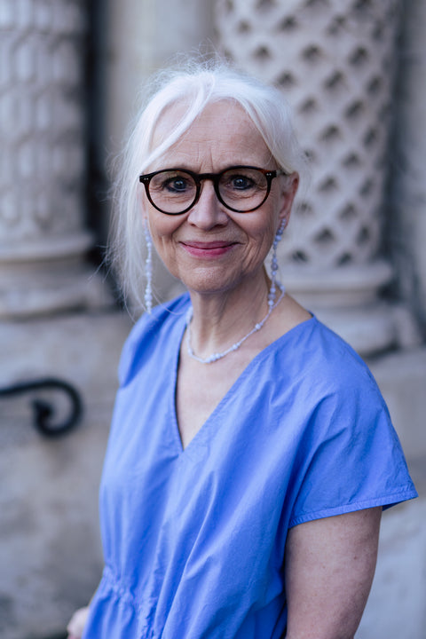 Glyzinia halsketting N°1 - lichtblauw