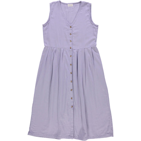 Luchtige jurk uit biokatoen - lavender aura