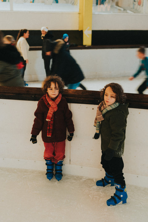 Jasje van gekookte wol - olijfgroen