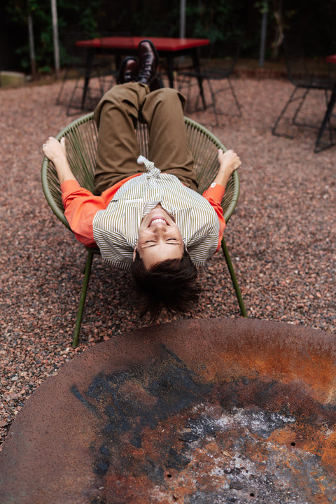 Hemd: pièce unique ( bright orange en warm groen )