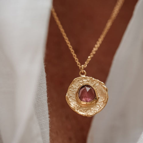 Halsketting Aura - Liefde (massief goud)