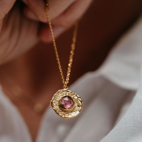 Halsketting Aura - Liefde (verguld)