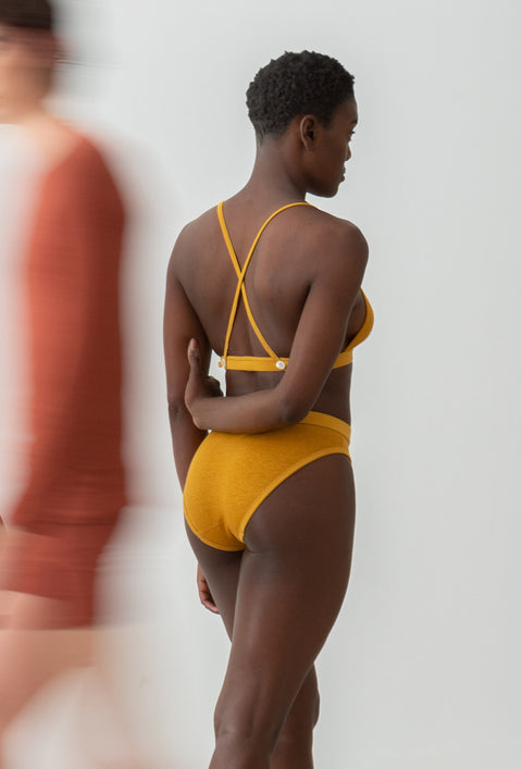 Linnen slip - saffraan