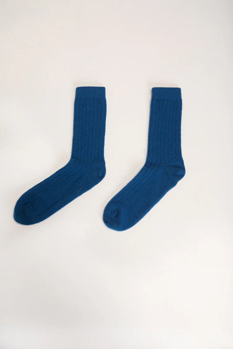 Lisos Wool Socks - dark blue