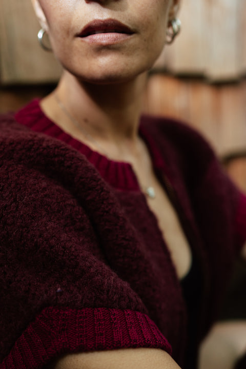 Mouwloze vest - Burgundy purple