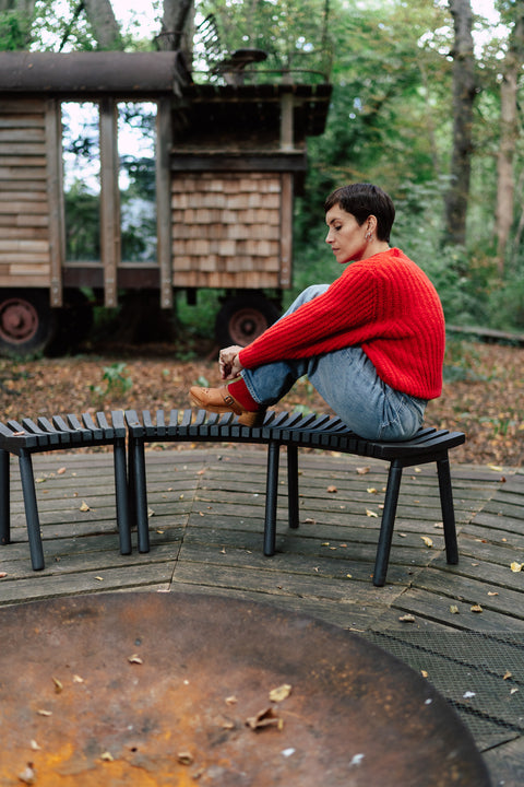 Cardigan - Rooting red