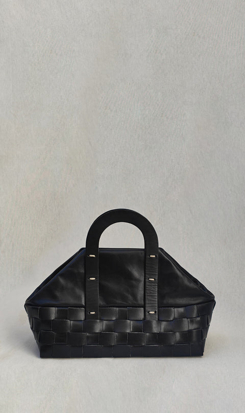 Mimbre trapecio bag - black