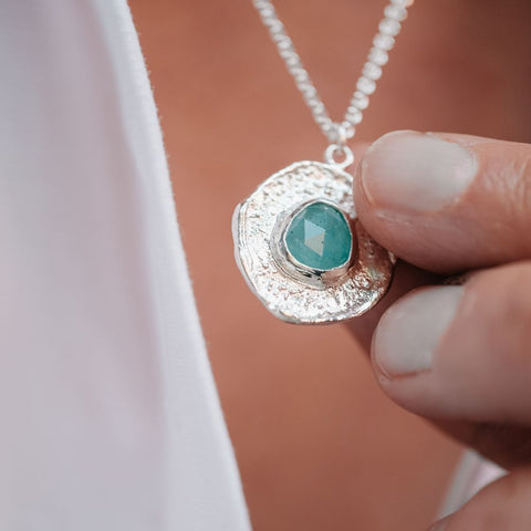 Halsketting Aura - Moed (zilver)