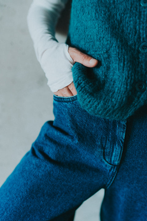 Lisa knit petrol