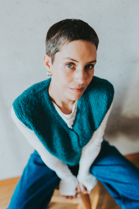 Lisa knit petrol