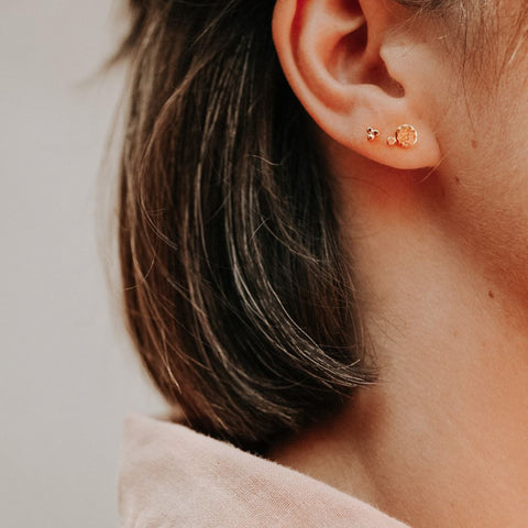 Oorring Rose - verguld