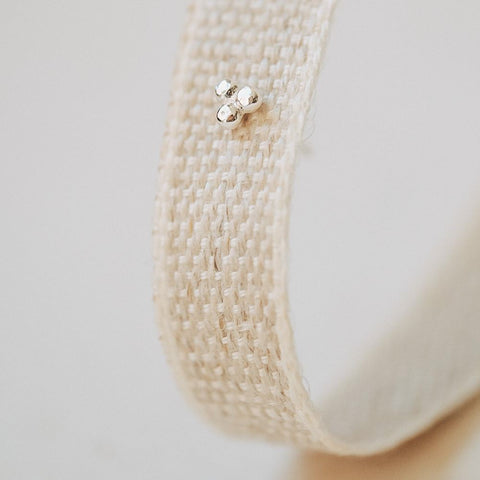 Oorring Rose - zilver