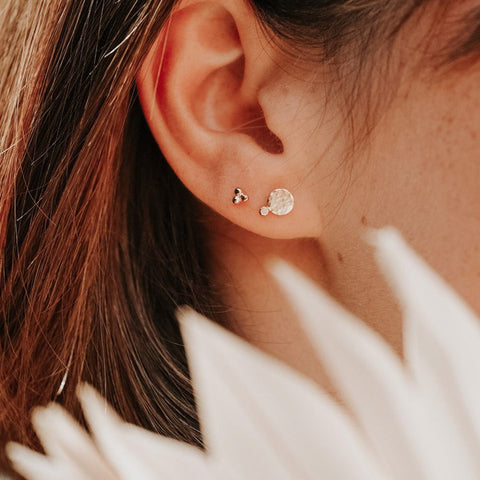 Oorring Rose - zilver