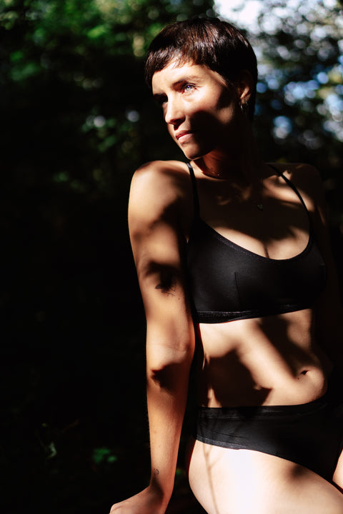 Flow beha/top - zwart