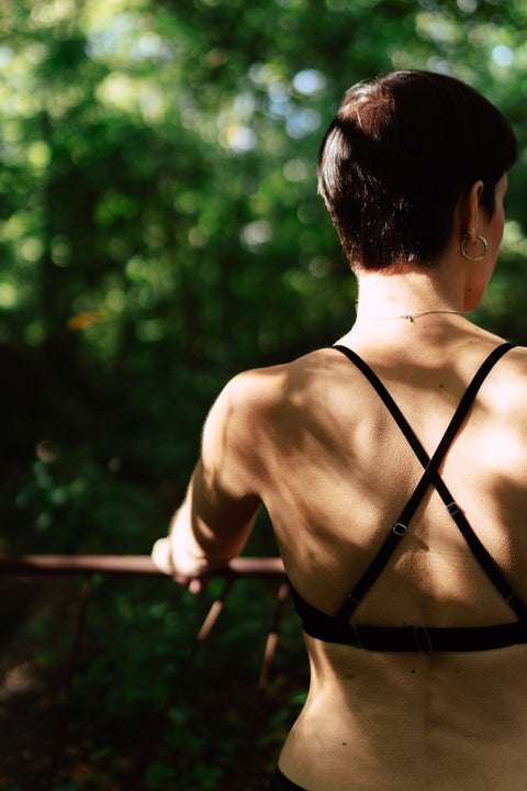 Flow beha/top - zwart