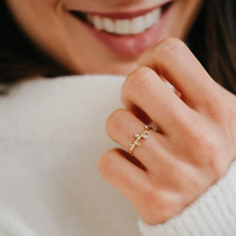Ring Apricus (massief 18k goud)