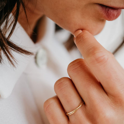 Ring Una (massief 18k goud)