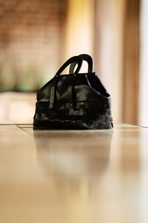 Mimbre trapecio bag - black
