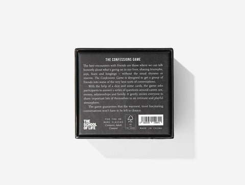 The confessions game - kaart- en dobbelspel