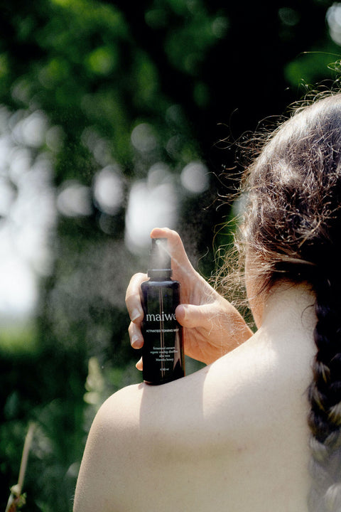 Activated toning mist