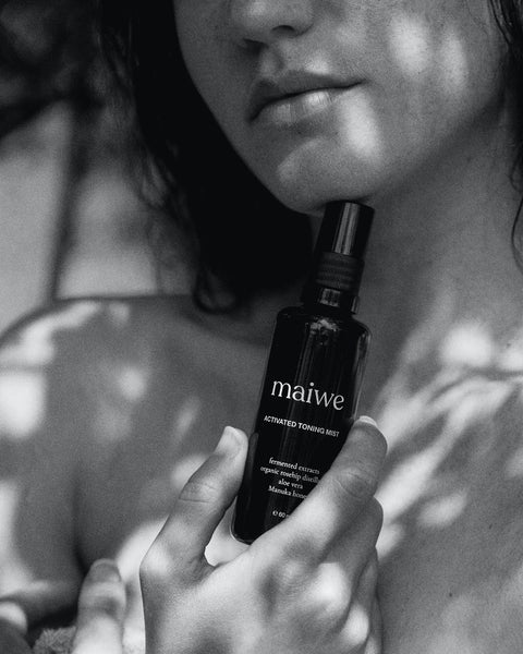 Activated toning mist
