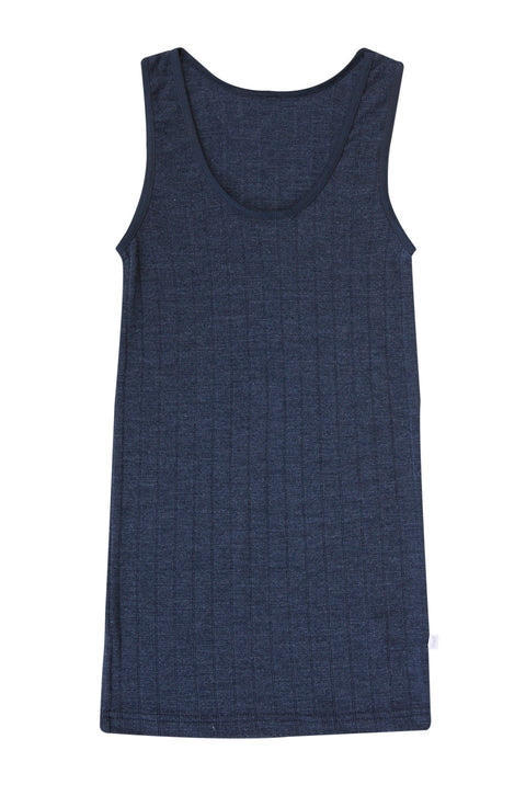 Tanktop uit wol tot XL - navy