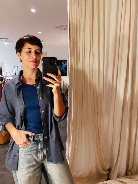 Tailored shirt - blue