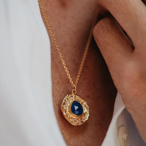 Halsketting Aura - Zelfvertrouwen (massief goud)