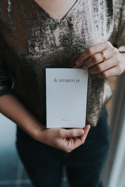Omarmbandje: "Ik omarm je" (zilver) (pre-order)