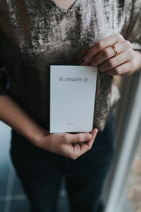 Omarmbandje: "Ik omarm je" (verguld) (pre-order)